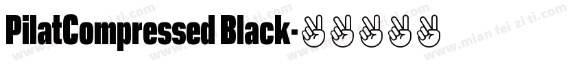 PilatCompressed Black字体转换
